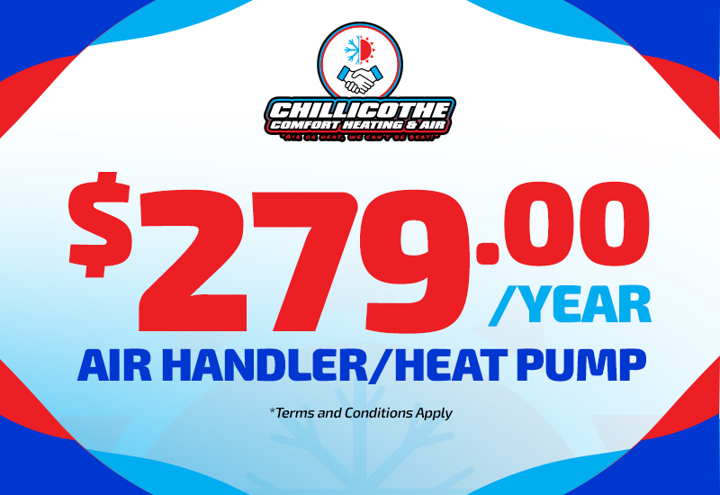279 dollars a year air handler/heat pump