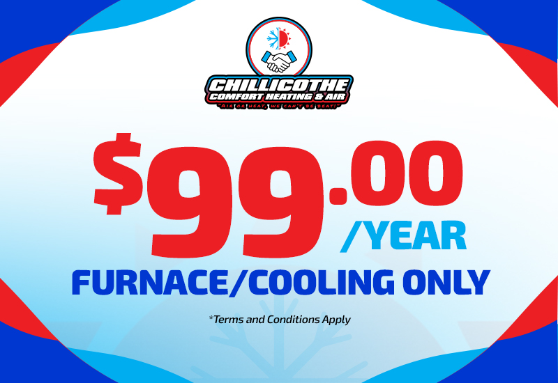 99 dollars a year furnace/cooling only coupon