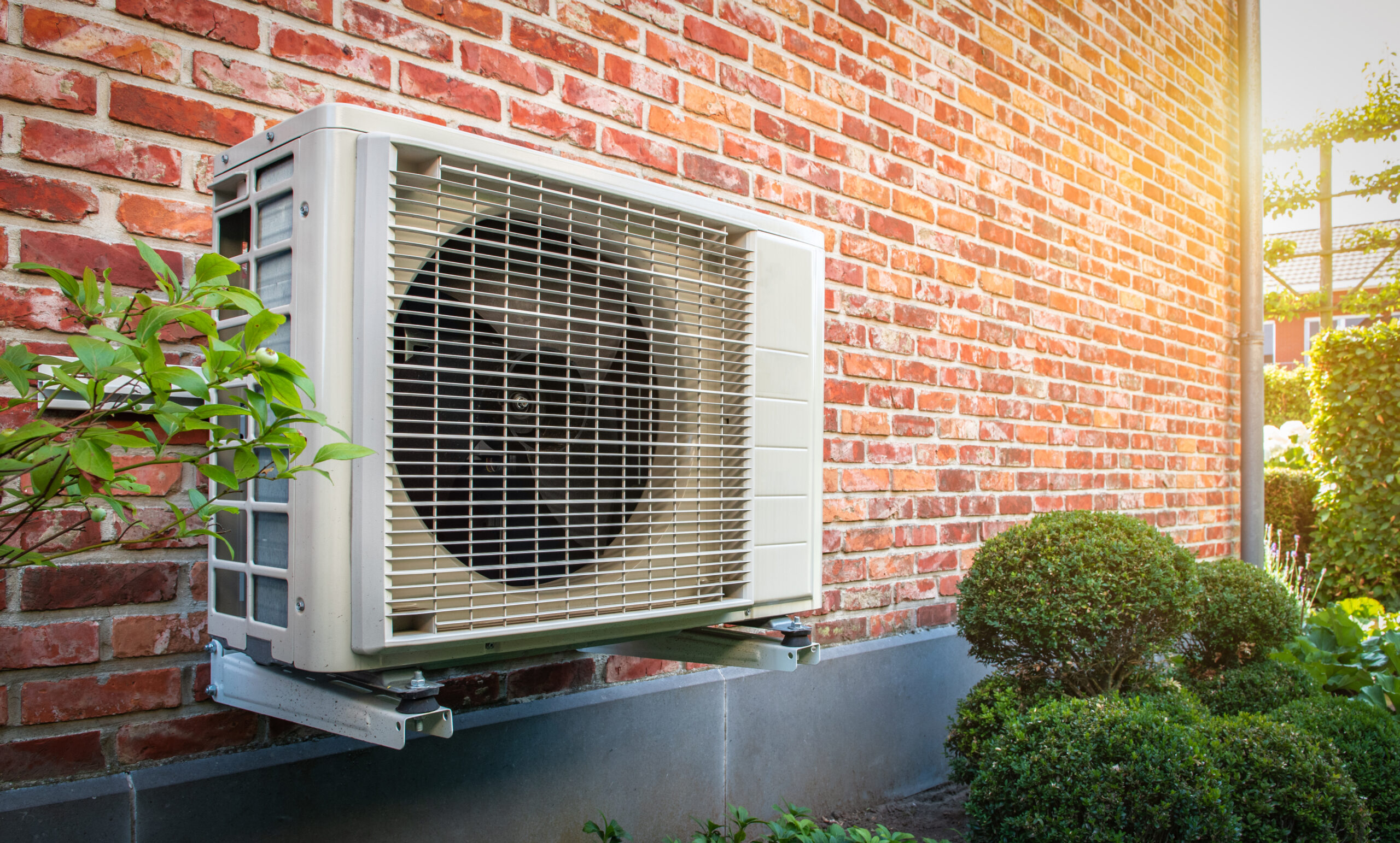 heat pump unit outdoors